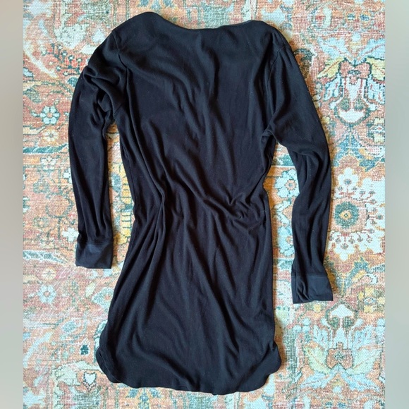 🌿🦋 Calvin Klein Sleepwear Henley Ribbed Sleep Shirt - Picture 2 of 5